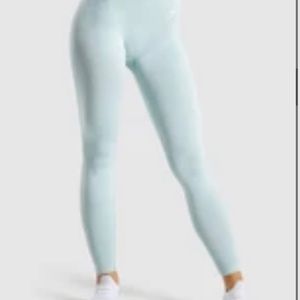 Gymshark Vital Seamless Leggings: Light Green Marl